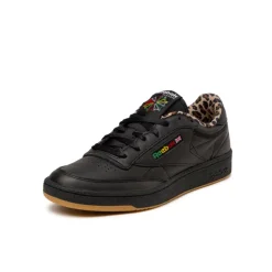 Reebok Sneakers En Cuir*x Wacko Maria Club C 85 Vintage Black / Leopard / Gum