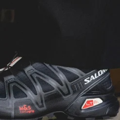 Salomon Sneakers Végétaliens|Baskets D'Extérieur*Speedcross 3 *Dual Aura* Black / Vanilla Ice / Fiery Red