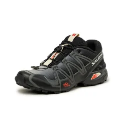 Salomon Sneakers Végétaliens|Baskets D'Extérieur*Speedcross 3 *Dual Aura* Black / Vanilla Ice / Fiery Red
