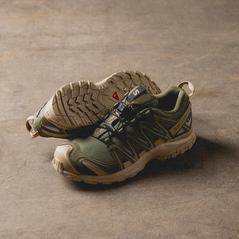 Salomon Sneakers Imperméables|Sneakers Végétaliens*XA Pro 3D GTX Deep Lichen Green / White Pepper / Silver Cloud