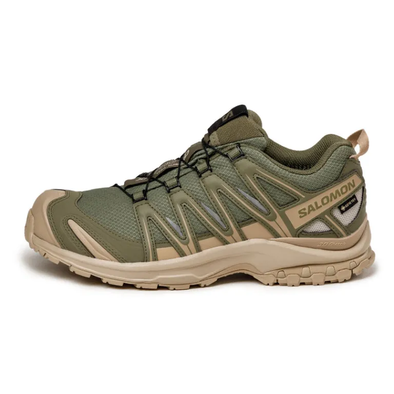 Salomon Sneakers Imperméables|Sneakers Végétaliens*XA Pro 3D GTX Deep Lichen Green / White Pepper / Silver Cloud