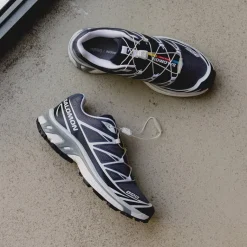 Salomon Sneakers Végétaliens|Baskets D'Extérieur*XT-6 Grisaille / Blue Nights / Violet Tulip