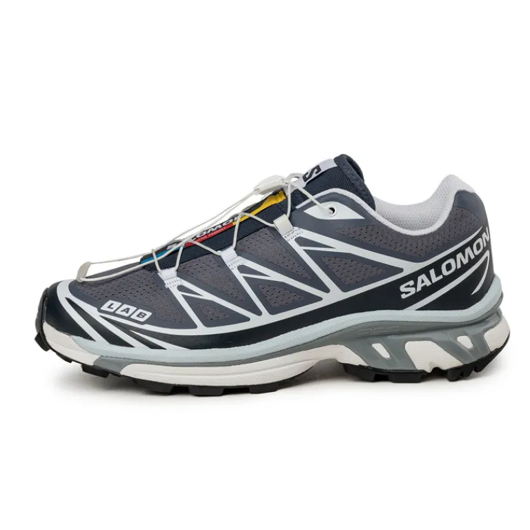 Salomon Sneakers Végétaliens|Baskets D'Extérieur*XT-6 Grisaille / Blue Nights / Violet Tulip