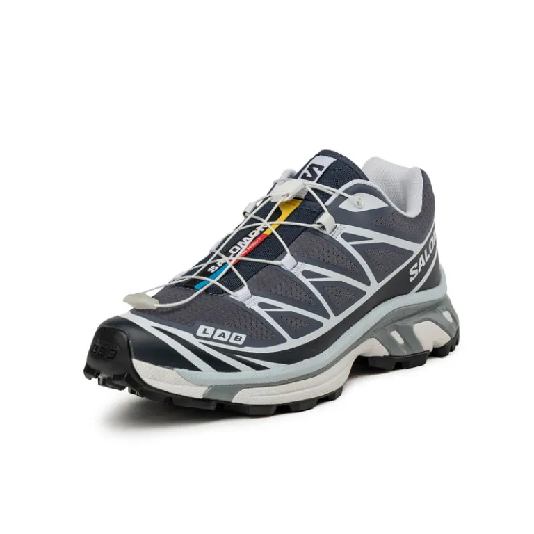 Salomon Sneakers Végétaliens|Baskets D'Extérieur*XT-6 Grisaille / Blue Nights / Violet Tulip