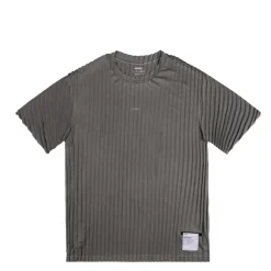 Satisfy Running|T-Shirts*AuraLite Pleated T-Shirt Mineral Graphite
