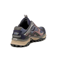 Saucony Sneakers En Cuir|Chaussures De Running Retro*Grid Aura X Blue / Multi