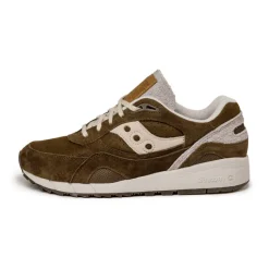 Saucony Sneakers En Cuir|Chaussures De Running Retro*Shadow 6000 Premium Brown / Moon