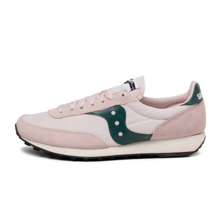 Saucony Sneakers En Cuir|Chaussures De Running Retro*Trainer 80 Pink / Green