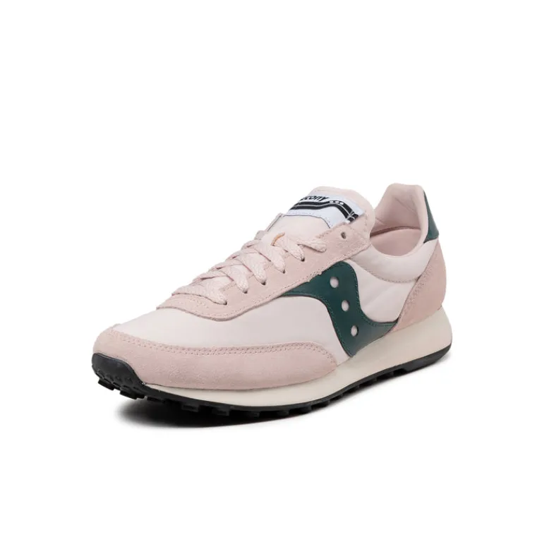 Saucony Sneakers En Cuir|Chaussures De Running Retro*Trainer 80 Pink / Green