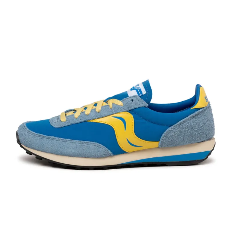 Saucony Sneakers En Cuir|Chaussures De Running Retro*Trainer 80 Original Blue / Mustard