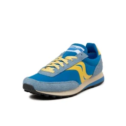 Saucony Sneakers En Cuir|Chaussures De Running Retro*Trainer 80 Original Blue / Mustard