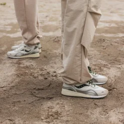 Saucony Sneakers En Cuir|Chaussures De Running Retro*x Asphaltgold Shadow 6000 White / Light Grey