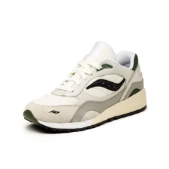 Saucony Sneakers En Cuir|Chaussures De Running Retro*x Asphaltgold Shadow 6000 White / Light Grey