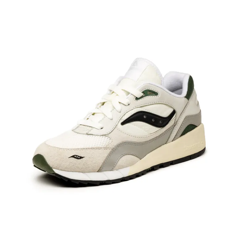 Saucony Sneakers En Cuir|Chaussures De Running Retro*x Asphaltgold Shadow 6000 White / Light Grey