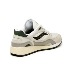 Saucony Sneakers En Cuir|Chaussures De Running Retro*x Asphaltgold Shadow 6000 White / Light Grey