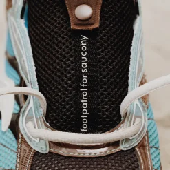 Saucony Sneakers Végétaliens|Chaussures De Running Retro*x Footpatrol Pro Grid Omni 9 Blue / Brown