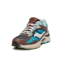 Saucony Sneakers Végétaliens|Chaussures De Running Retro*x Footpatrol Pro Grid Omni 9 Blue / Brown