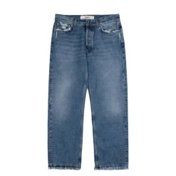 Sefr Pantalons*Frayed Cut Jeans Dark River Blue