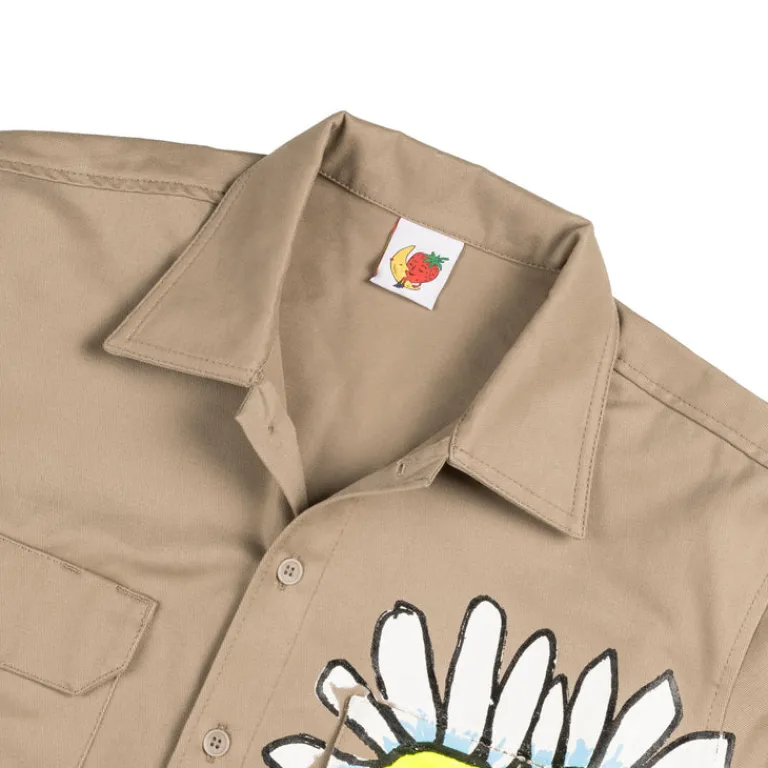 Sky High Farm Universe Chemises*Daisy Workshirt Woven Sand
