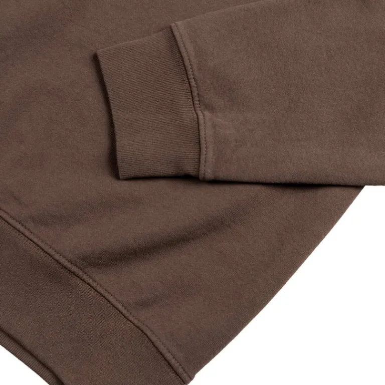 Sporty & Rich Pullover*Bristol Crest 100th Crewneck Chocolate Cream