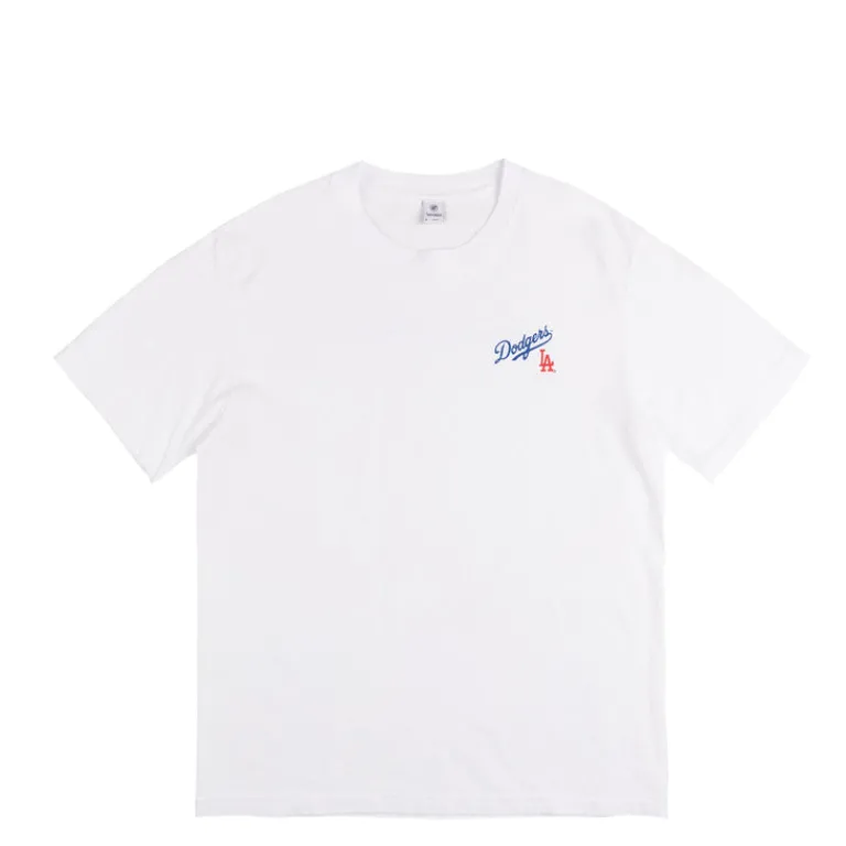 Sporty & Rich T-Shirts*Dodgers Serif T-Shirt White