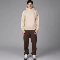 Sporty & Rich Sweats À Capuche*Faubourg Hoodie Cream Chocolate