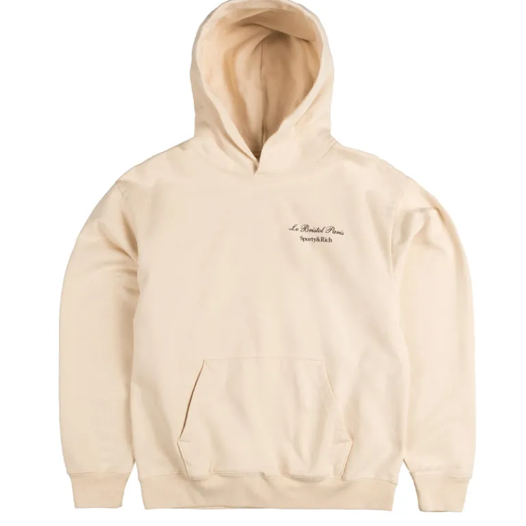 Sporty & Rich Sweats À Capuche*Faubourg Hoodie Cream Chocolate