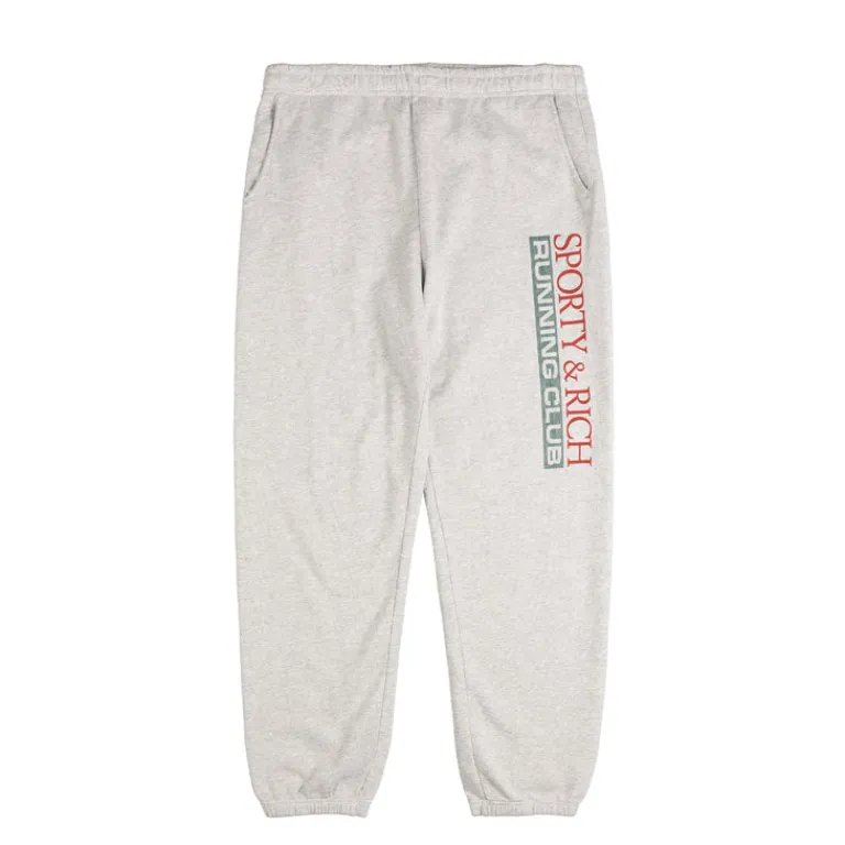 Sporty & Rich Survêtements*Finish Line Sweatpant Heather Gray