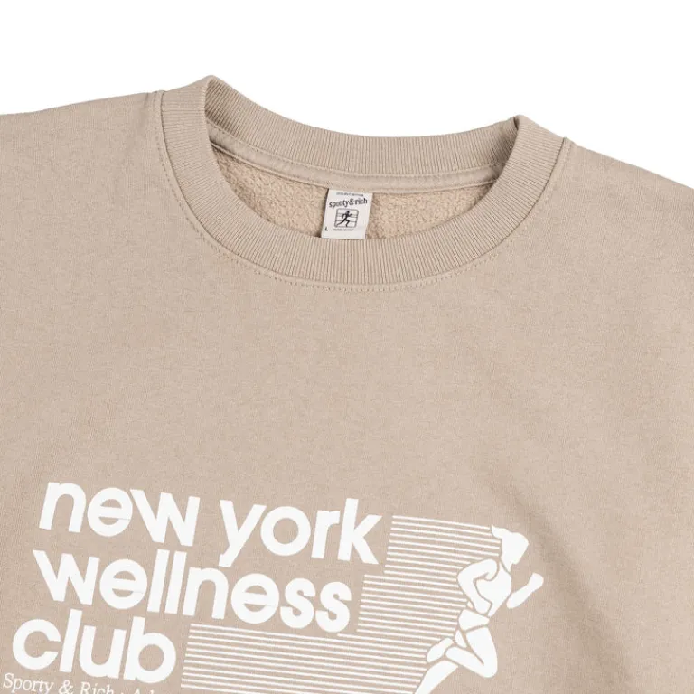 Sporty & Rich Pullover*USA Wellness Club Crewneck Elephant