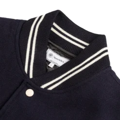Sporty & Rich Gilets*x  '47 & The New York Yankees Serif Varsity Jacket Navy