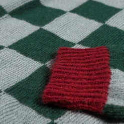 Stockholm Surfboard Club Tricot*Rag Check Sweater Blue / Green / Red