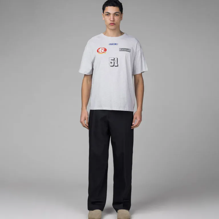 Stockholm Surfboard Club T-Shirts*Box Tee Sponsor Grey Melange