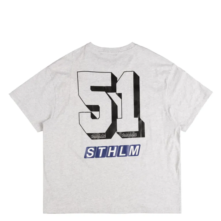 Stockholm Surfboard Club T-Shirts*Box Tee Sponsor Grey Melange