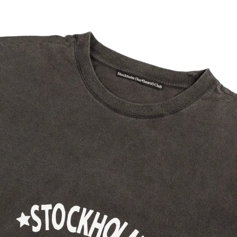 Stockholm Surfboard Club T-Shirts*Box Tee Sign Black