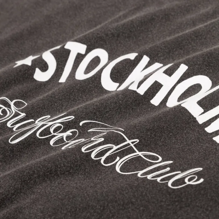 Stockholm Surfboard Club T-Shirts*Box Tee Sign Black