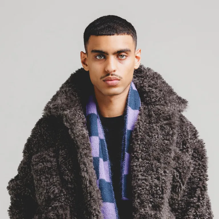 Stockholm Surfboard Club Alle Anzeigen|Écharpes*Umi Knitted Scarf Purple Check
