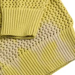 Stussy Tricot*Pigment Dyed Loose Gauge Sweater Tie Dye Yellow