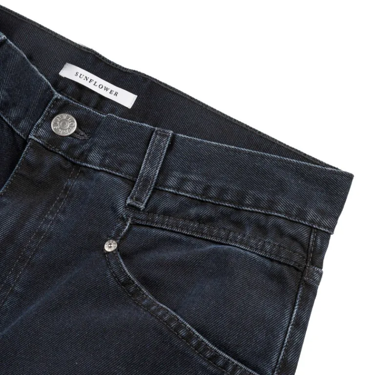 Sunflower Pantalons*Flare Work Jeans Blue / Black
