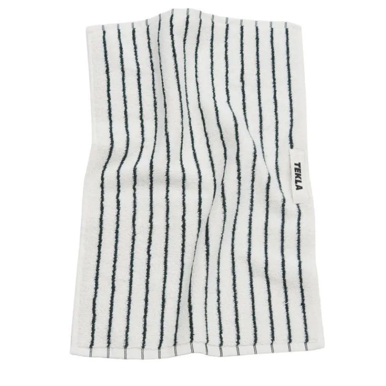 Tekla Salle De Bain*Bath Towel Racing Green Stripes