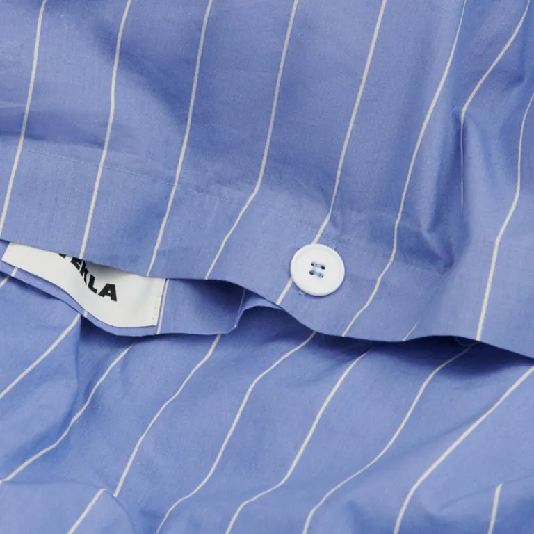 Tekla Chambre À Coucher*Duvet Cover Clear Blue Stripes