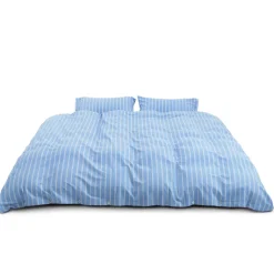 Tekla Chambre À Coucher*Duvet Cover Island Blue Stripes