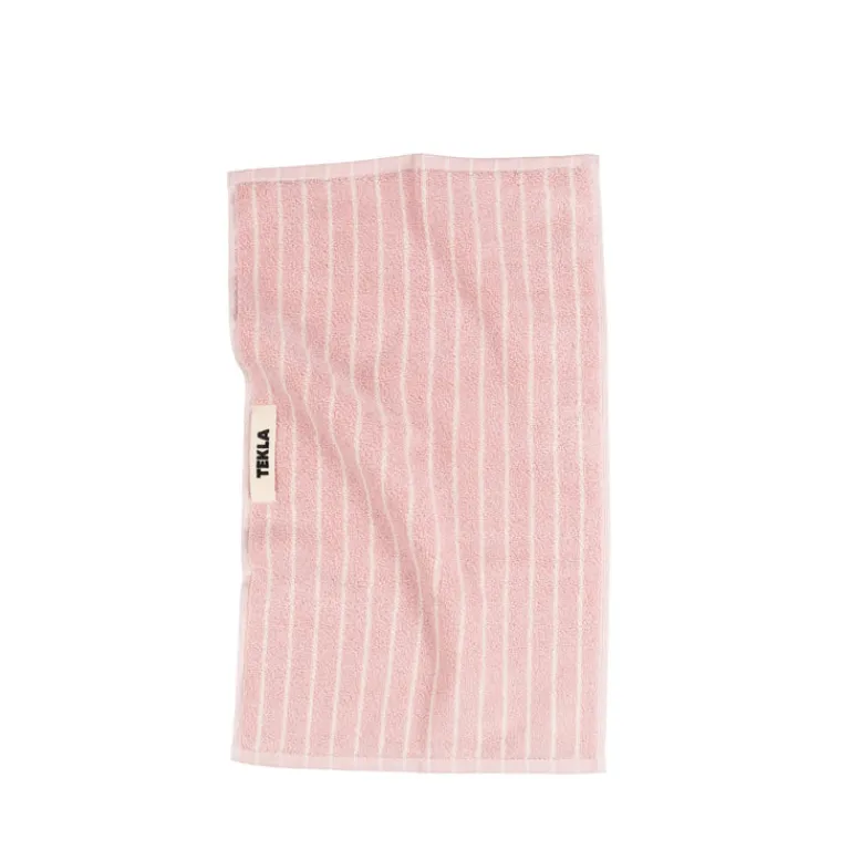 Tekla Salle De Bain*Guest Towel Shaded Pink Stripes