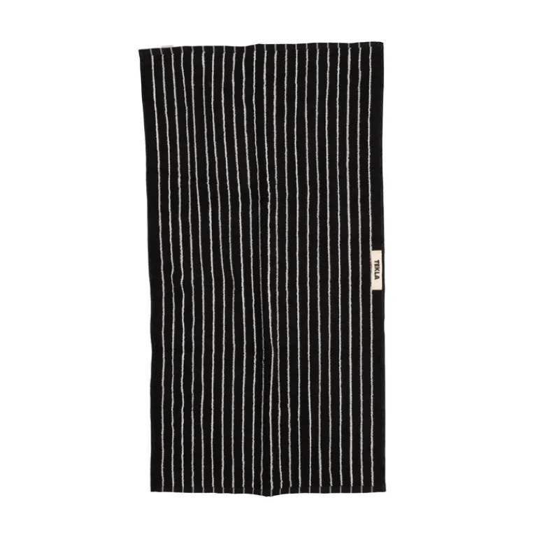 Tekla Salle De Bain*Hand Towel Black Stripes