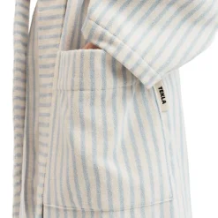 Tekla Pyjamas & Sous-Vêtements|Salle De Bain*Hooded Bathrobe Soft Blue Stripes