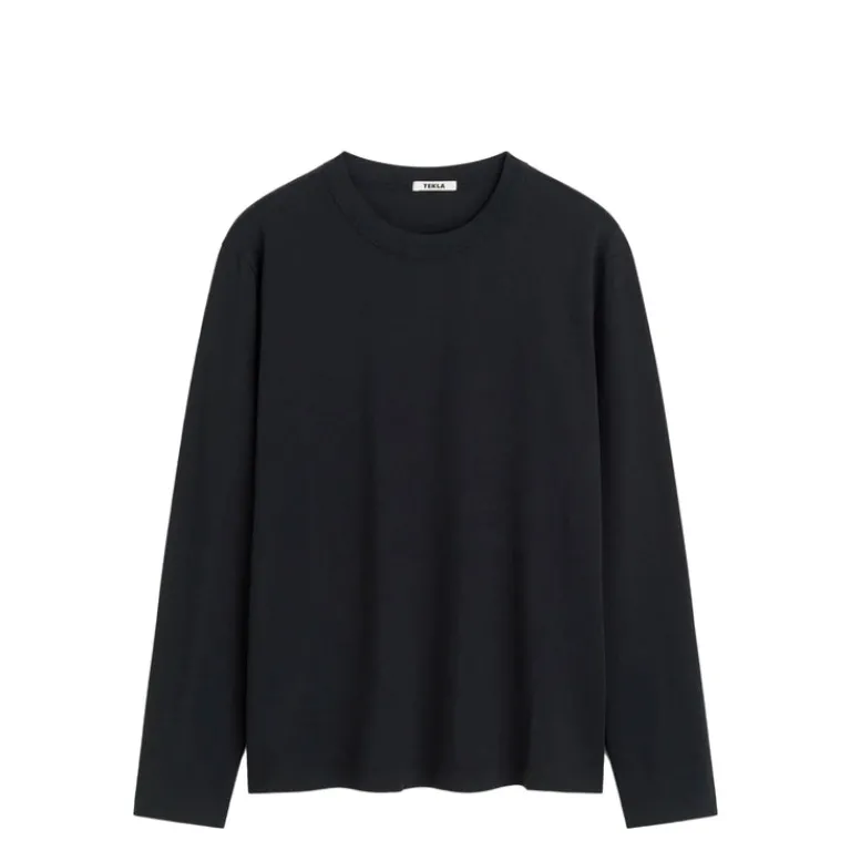 Tekla Pyjamas & Sous-Vêtements*Long Sleeve Sleeping T-Shirt Black