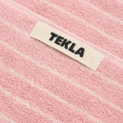 Tekla Salle De Bain*Washcloth Shaded Pink Stripes
