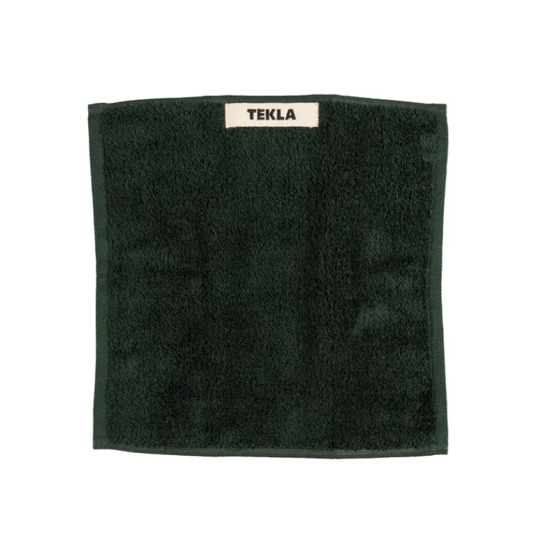 Tekla Salle De Bain*Washcloth Forest Green