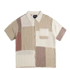 thisisneverthat Chemises*Block Crochet Knit Shirt Ivory