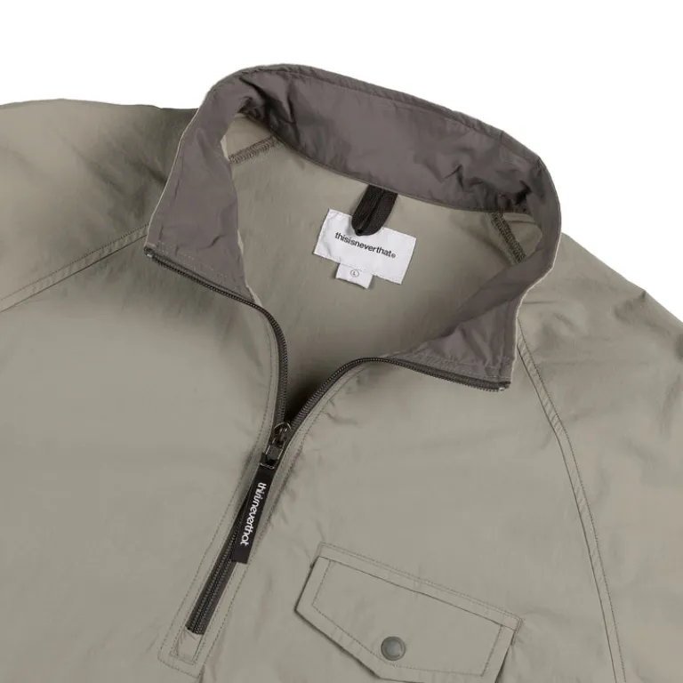 thisisneverthat Pullover*Half Zip Sports Pullover Grey
