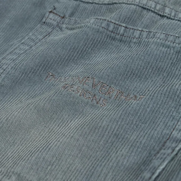 thisisneverthat Shorts*Overdyed Corduroy Short Slate
